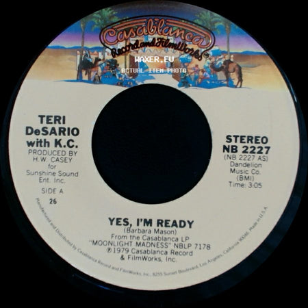 Teri Desarlo With K.C. / Teri Desario - Yes, I'm Ready / With Your Love side A