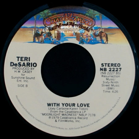 Teri Desarlo With K.C. / Teri Desario - Yes, I'm Ready / With Your Love side B