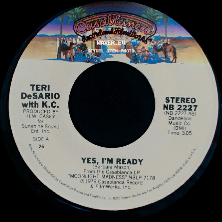 Teri Desario With K.C. / Teri Desario - Yes, I'm Ready / With Your Love side A