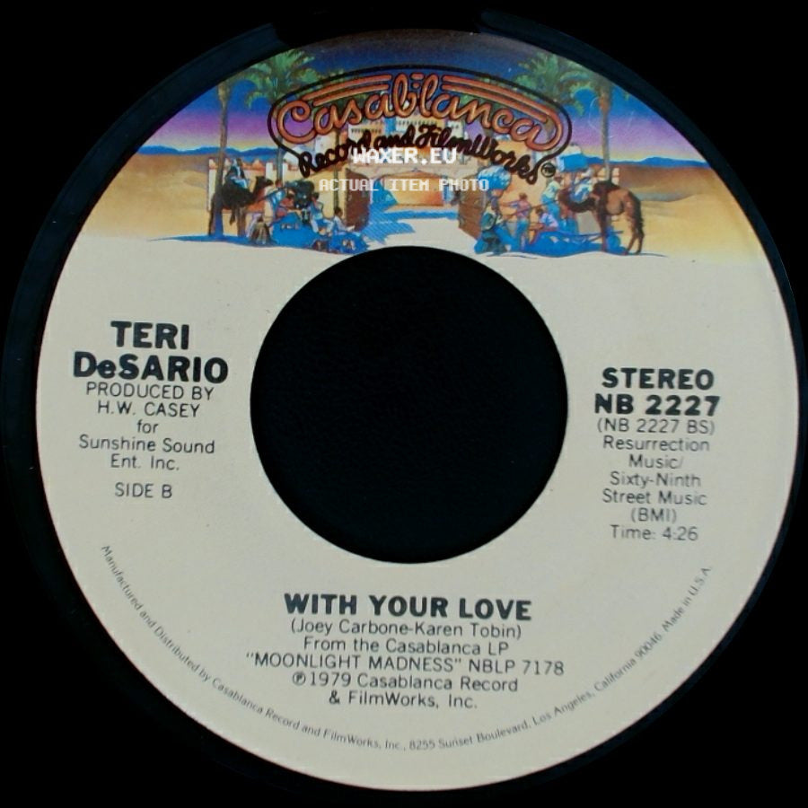 Teri Desario With K.C. / Teri Desario - Yes, I'm Ready / With Your Love side B