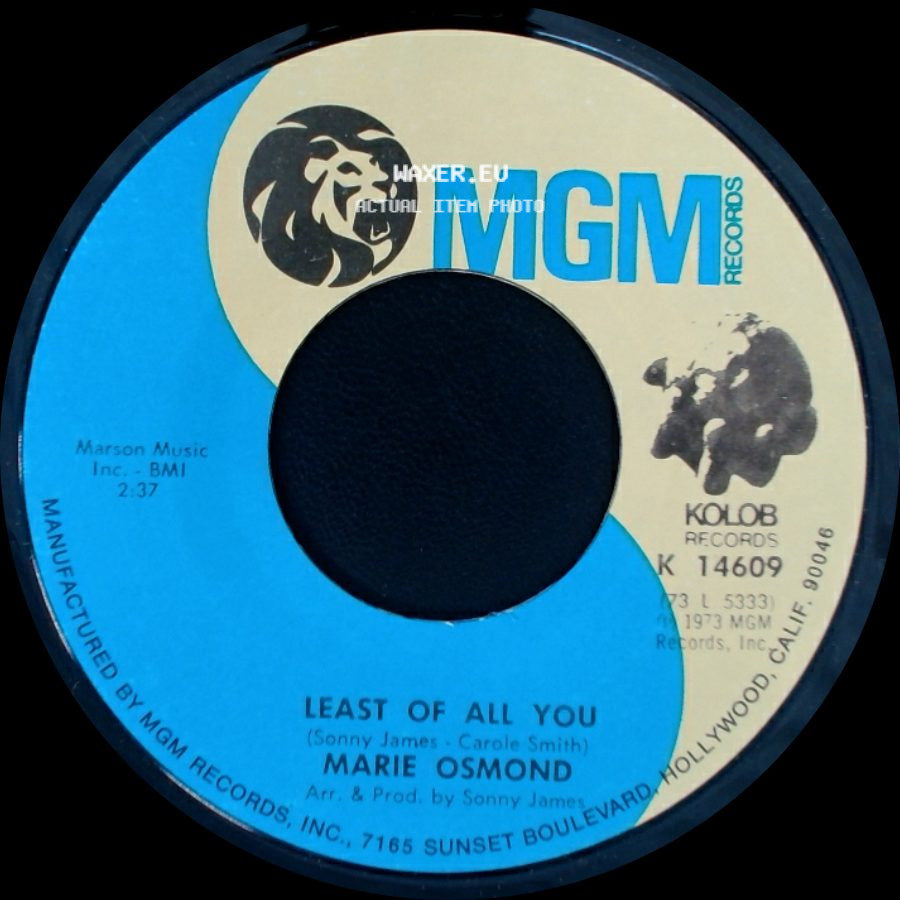 Marie Osmond - Least Of All You / Paper Roses side A