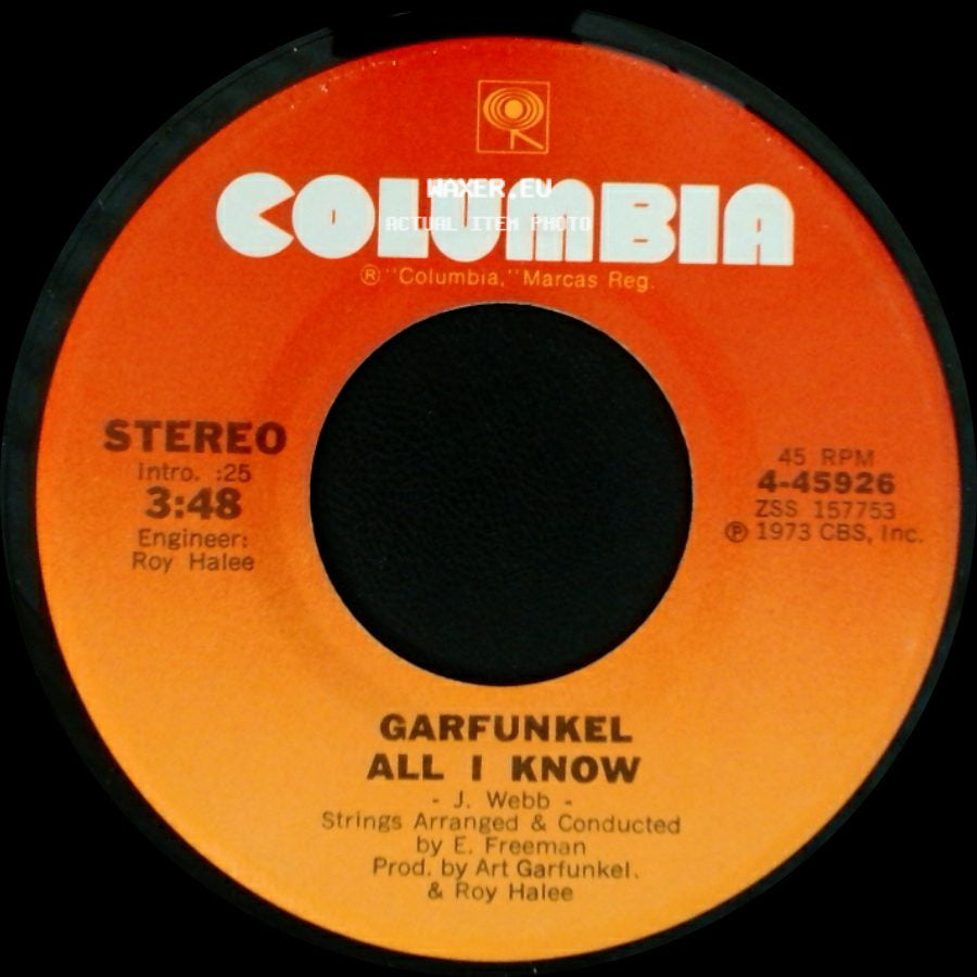 Garfunkel - Mary Was An Only Child / All I Know side B