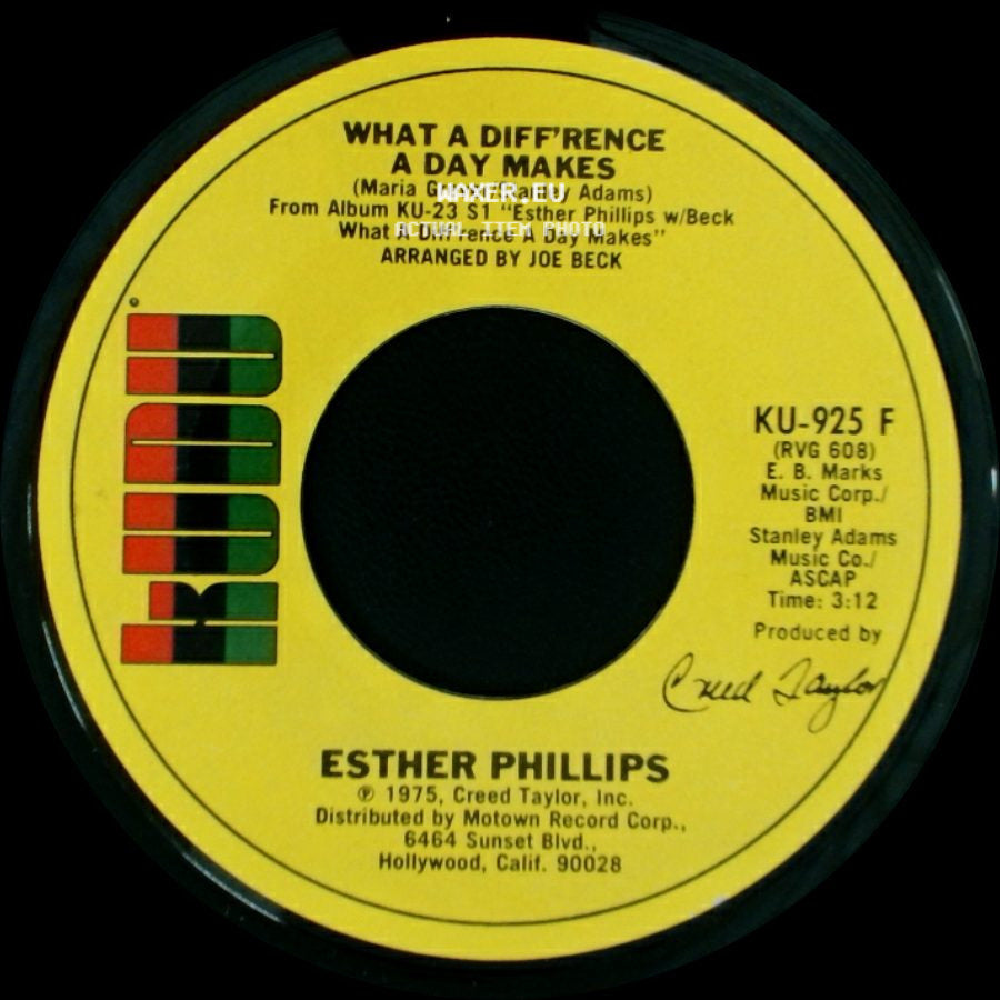 Esther Phillips - What A Diff'rence A Day Makes / Turn Around, Look At Me side A