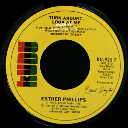Esther Phillips - What A Diff'rence A Day Makes / Turn Around, Look At Me side B