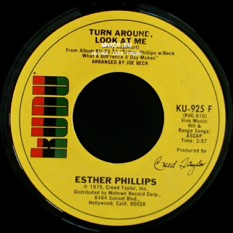 Esther Phillips - What A Diff'rence A Day Makes / Turn Around, Look At Me side B