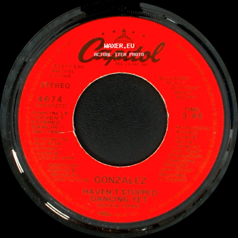 Gonzalez - Just Let It Lay / Haven't Stopped Dancing Yet side B