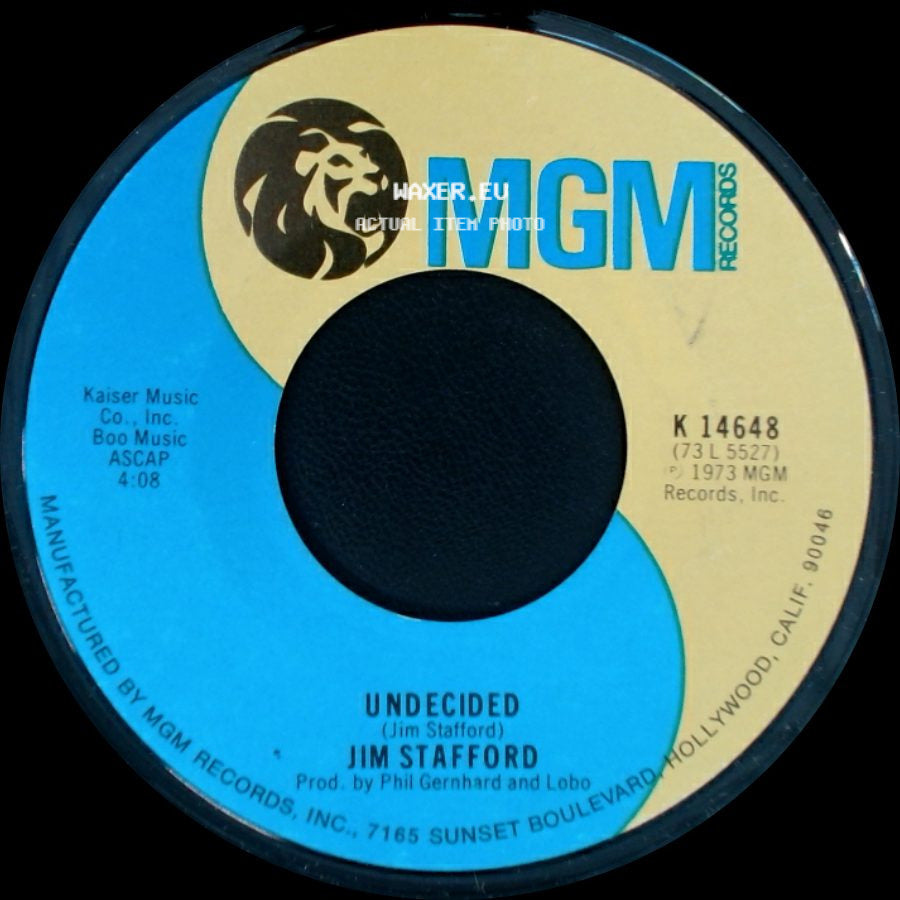 Jim Stafford - Spiders & Snakes / Undecided side B