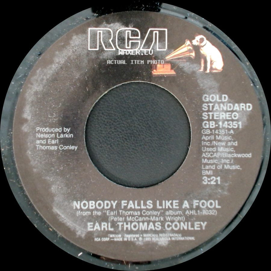 Earl Thomas Conley - Nobody Falls Like A Fool / Don't Make It Easy For Me side A