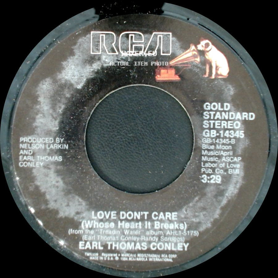 Earl Thomas Conley - Love Don't Care (Whose Heart It Breaks) / Honor Bound (Remix Version) side A