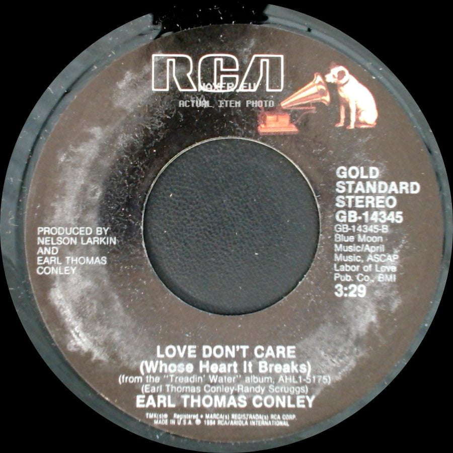 Earl Thomas Conley - Honor Bound (Remix Version) / Love Don't Care (Whose Heart It Breaks) side B