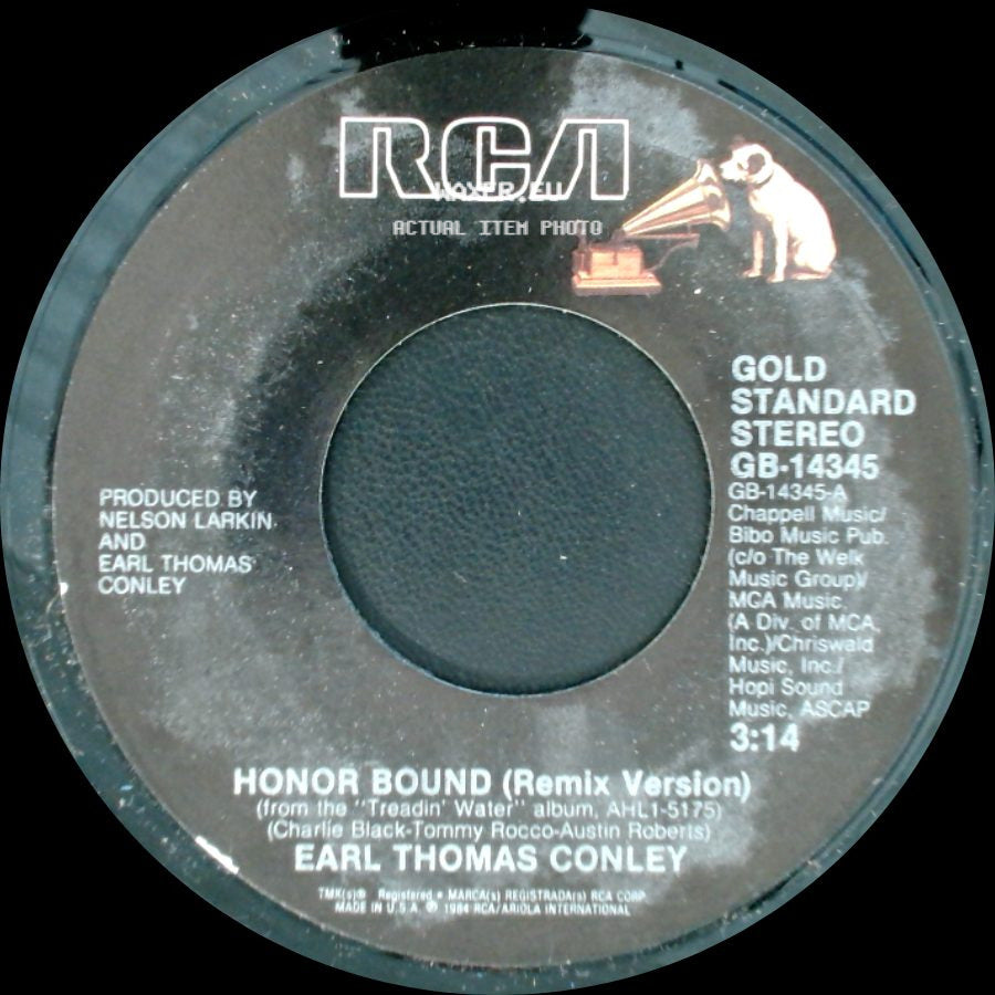 Earl Thomas Conley - Love Don't Care (Whose Heart It Breaks) / Honor Bound (Remix Version) side B