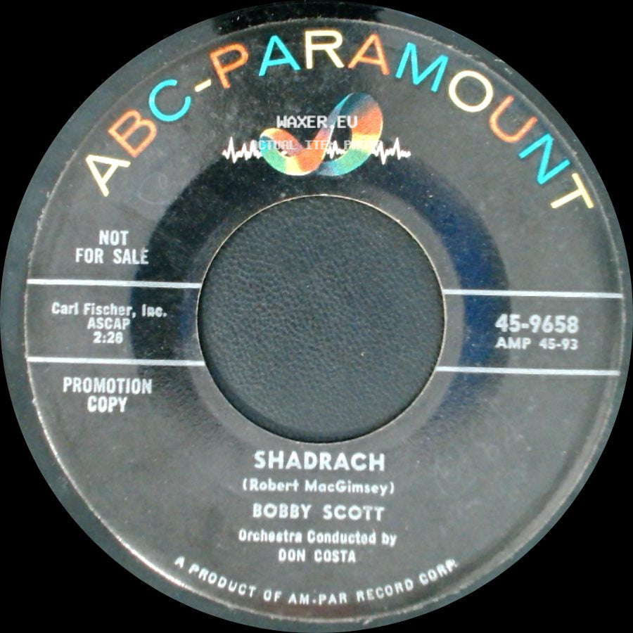Bobby Scott - Chain Gang / Shadrach side B