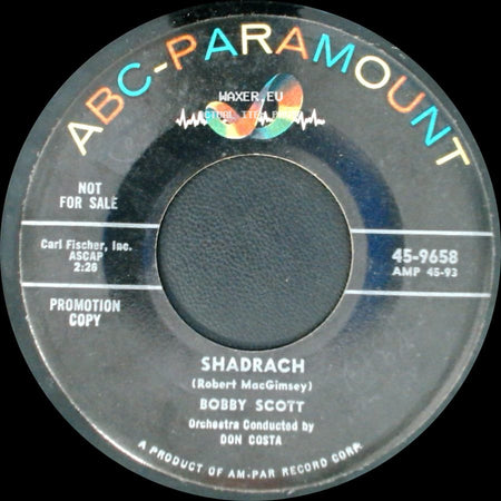 Bobby Scott - Chain Gang / Shadrach side B