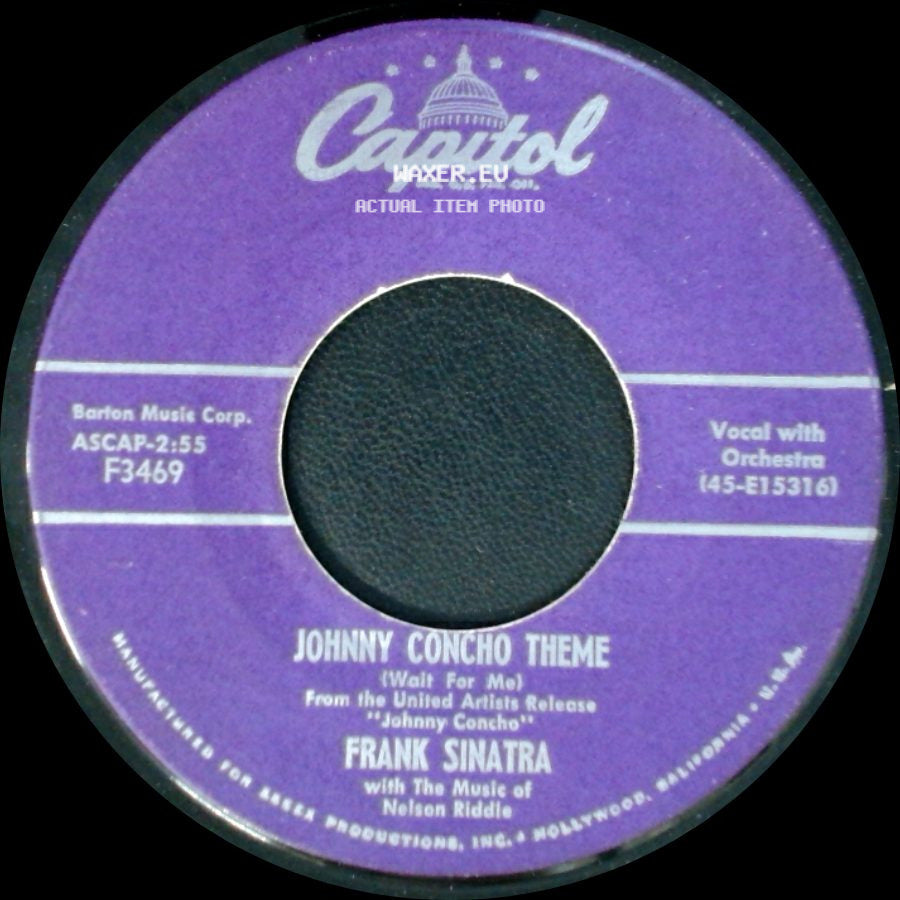 Frank Sinatra - Johnny Concho Theme (Wait For Me) / You're Sensational side A