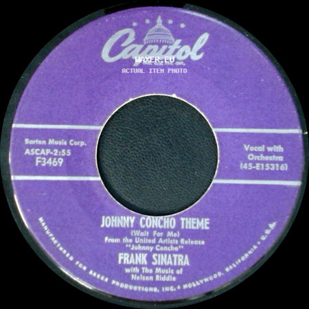 Frank Sinatra - Johnny Concho Theme (Wait For Me) / You're Sensational side A