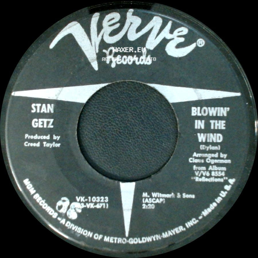 Getz/Gilberto / Stan Getz - The Girl From Ipanema / Blowin' In The Wind side B