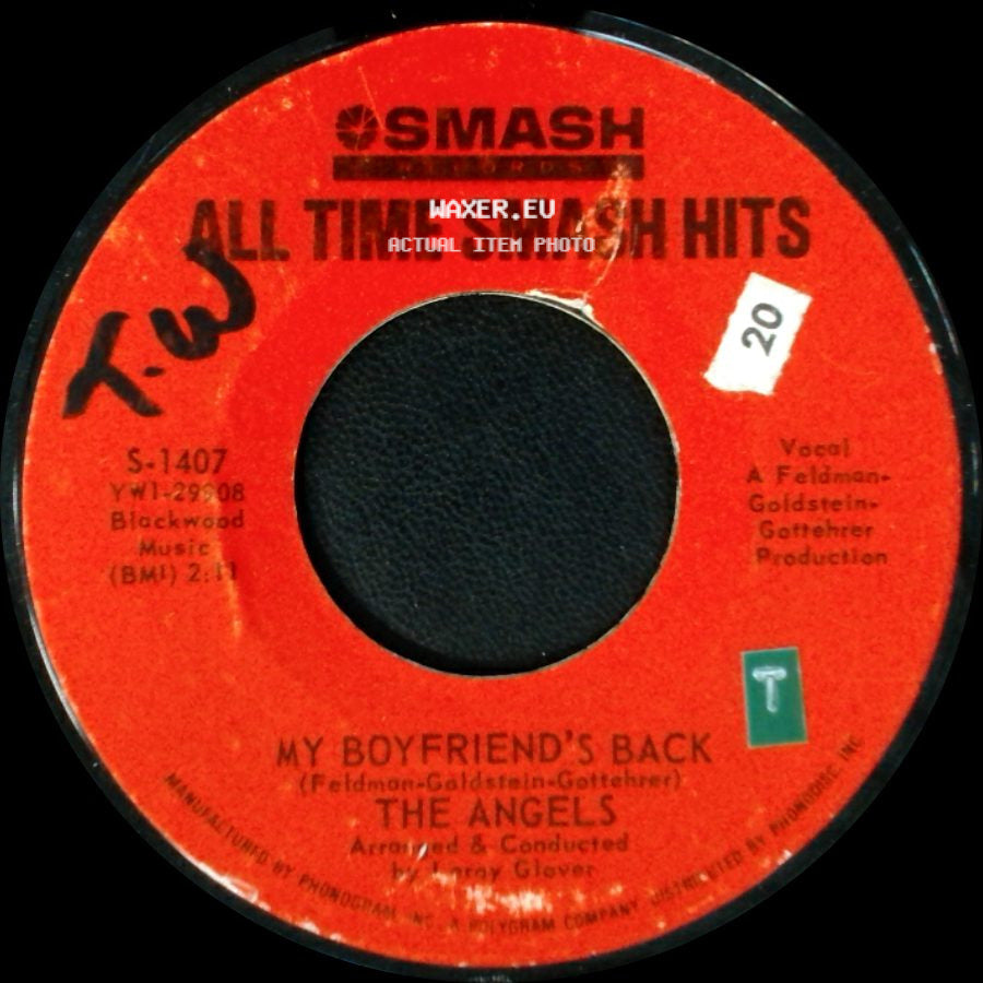 The Angels - I Adore Him / My Boyfriend's Back side B