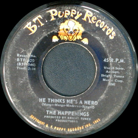 The Happenings - He Thinks He's A Hero / See You In September side A