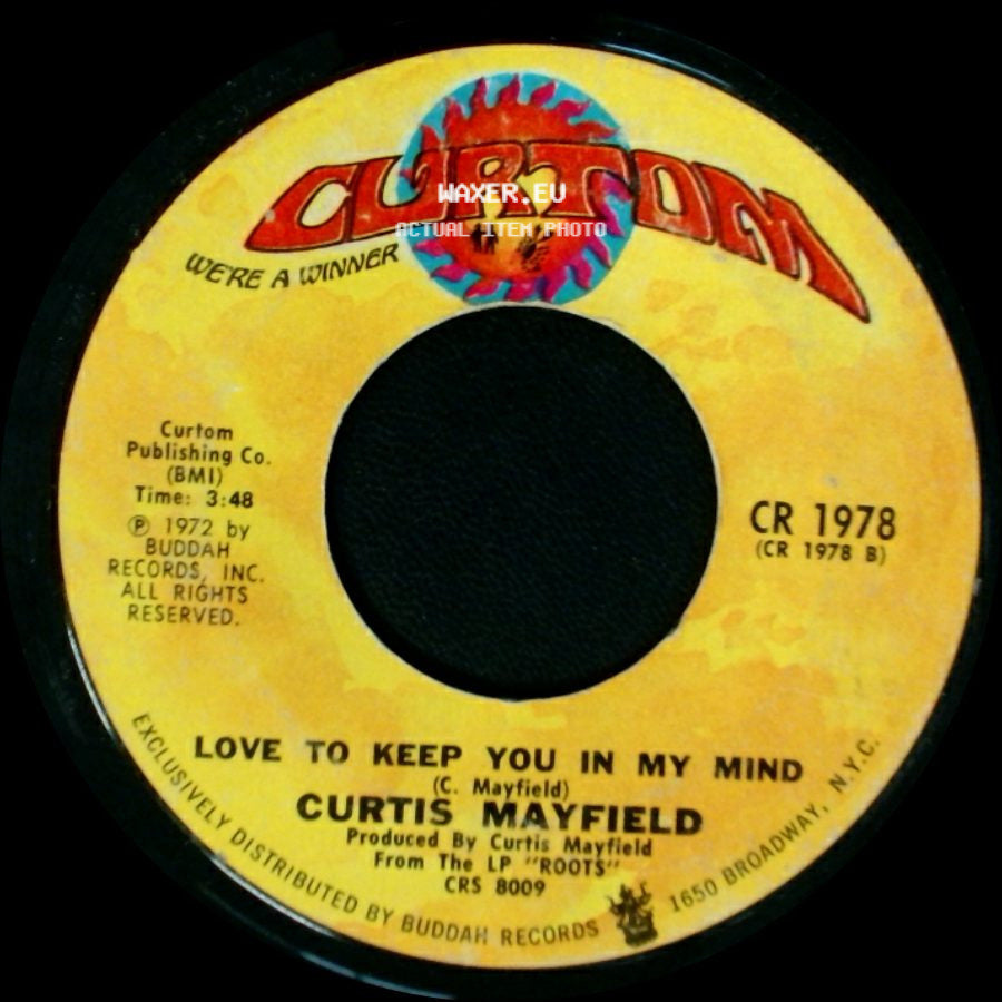Curtis Mayfield - Superfly / Love To Keep You In My Mind side B