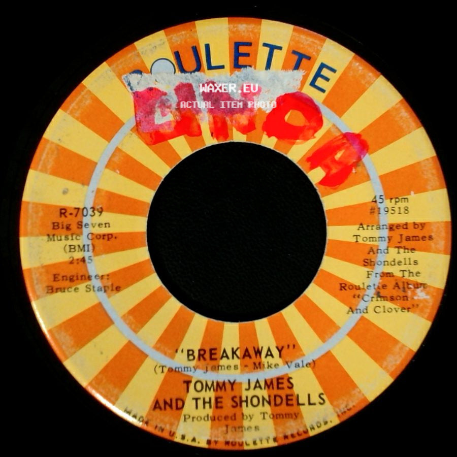 Tommy James And The Shondells - Breakaway / Sweet Cherry Wine side A