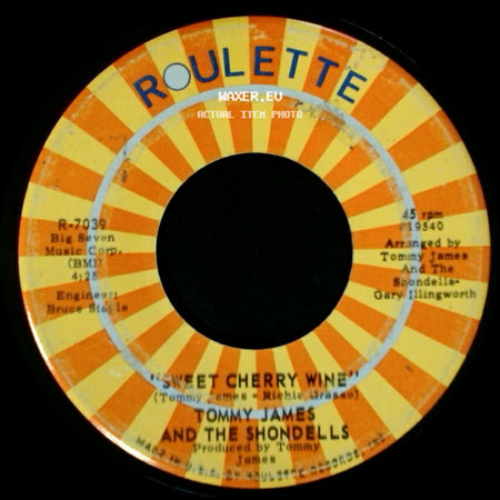Tommy James And The Shondells - Breakaway / Sweet Cherry Wine side B