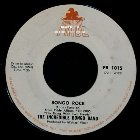 The Incredible Bongo Band - Bongo Rock / Bongolia side A