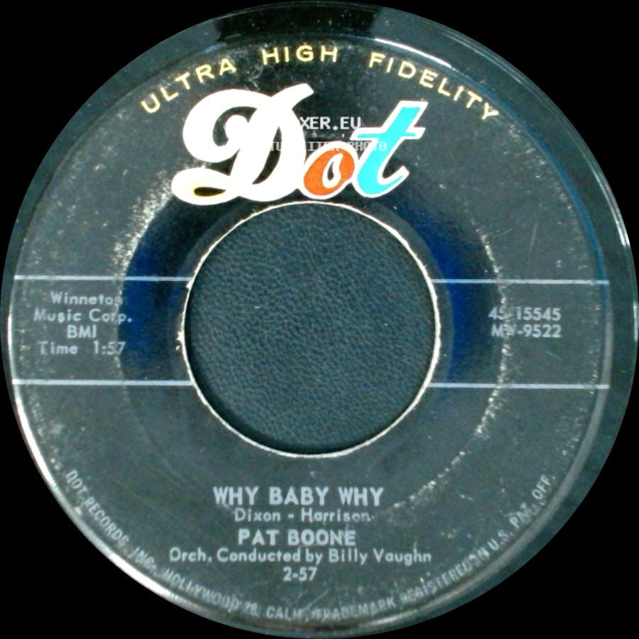 Pat Boone - I'm Waiting Just For You / Why Baby Why side B