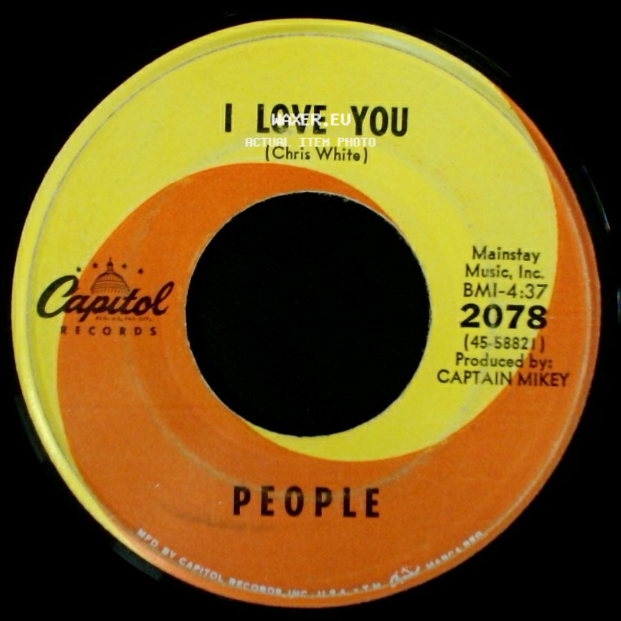 People - Somebody Tell Me My Name / I Love You side B