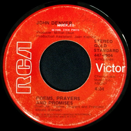 John Denver With Fat City / John Denver - Take Me Home, Country Roads / Poems, Prayers And Promises side B
