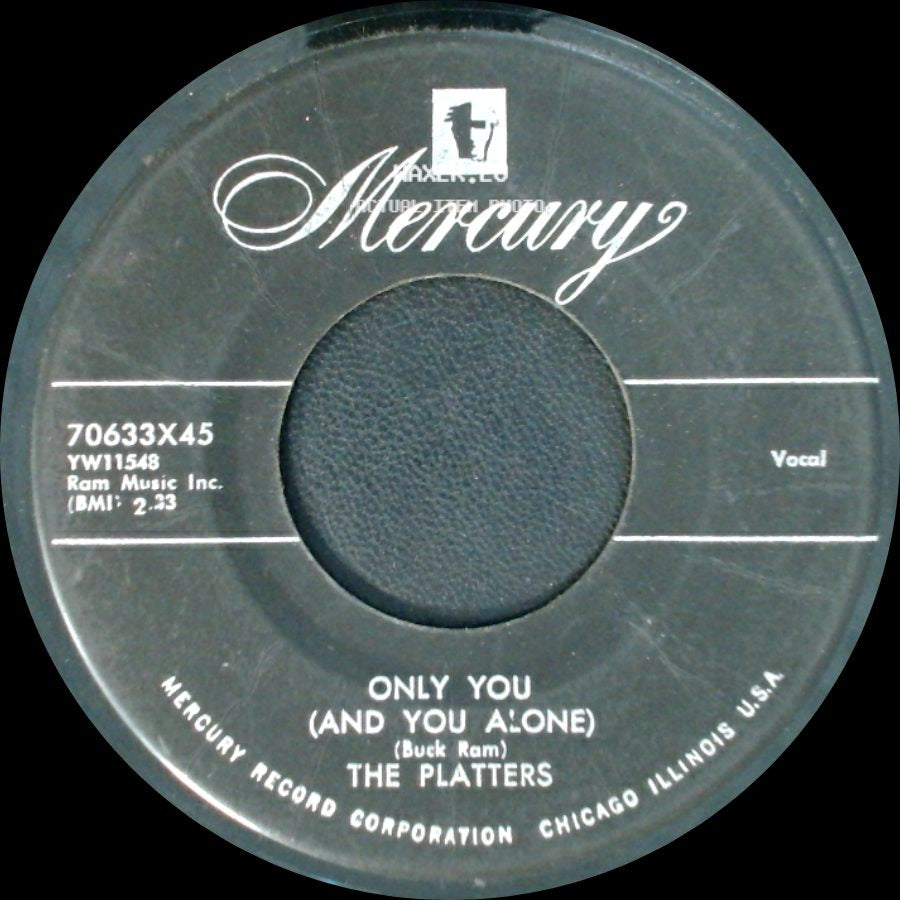 The Platters - Bark, Battle And Ball / Only You (And You Alone) side B