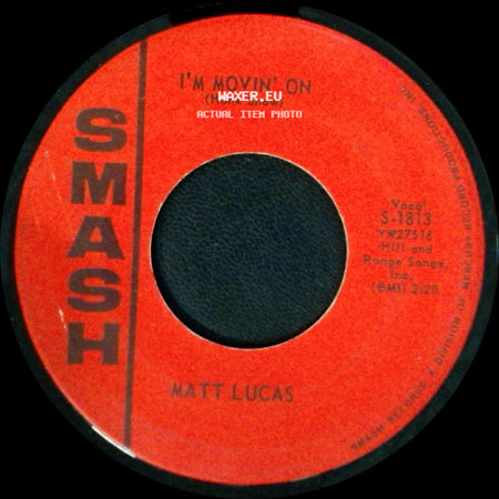 Matt Lucas - My Heavenly Angel / I'm Movin' On side B