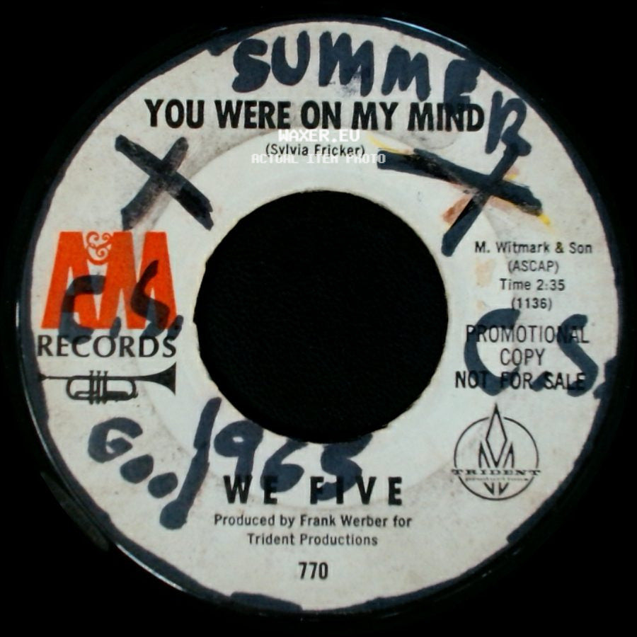 We Five - Small World / You Were On My Mind side B