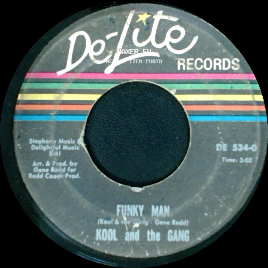 Kool And The Gang - 1-2-3-4-5-6-7-8 / Funky Man side B
