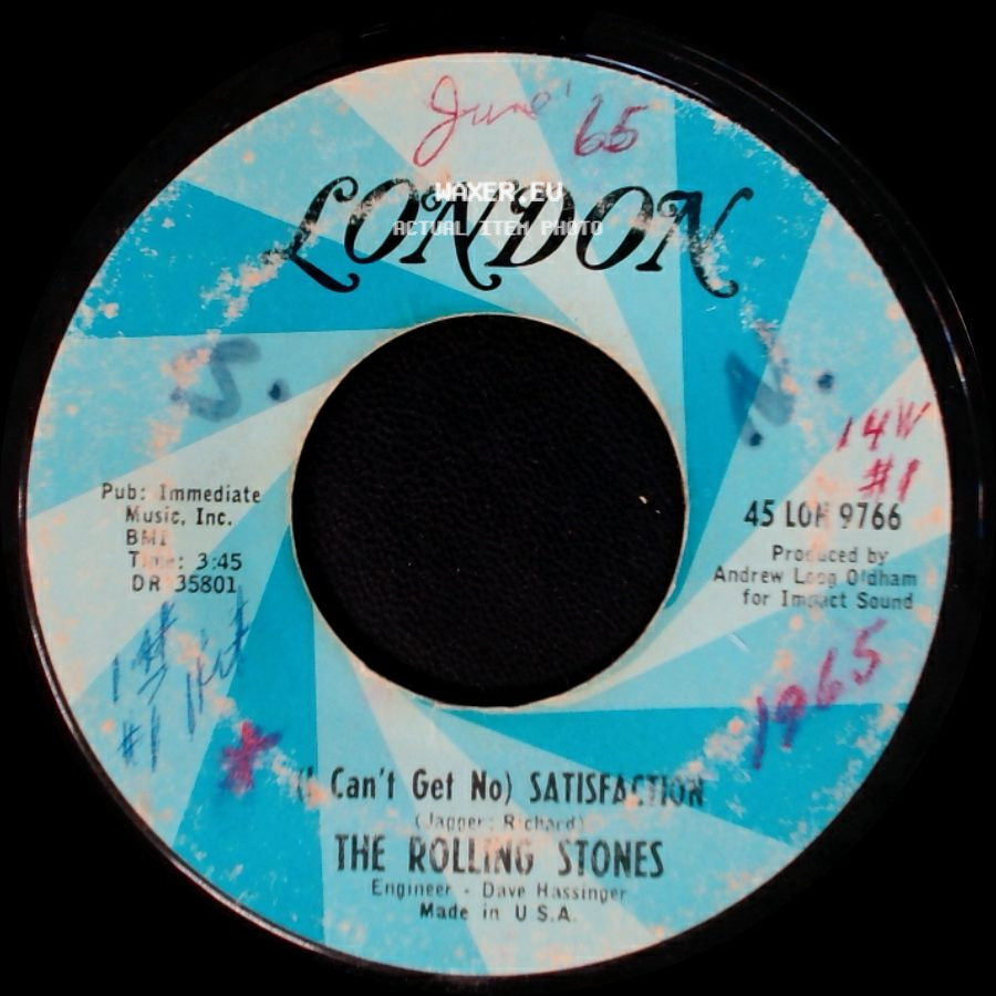 The Rolling Stones - (Can't Get No) Satisfaction / The Under Assistant West Coast Promotion Man side A