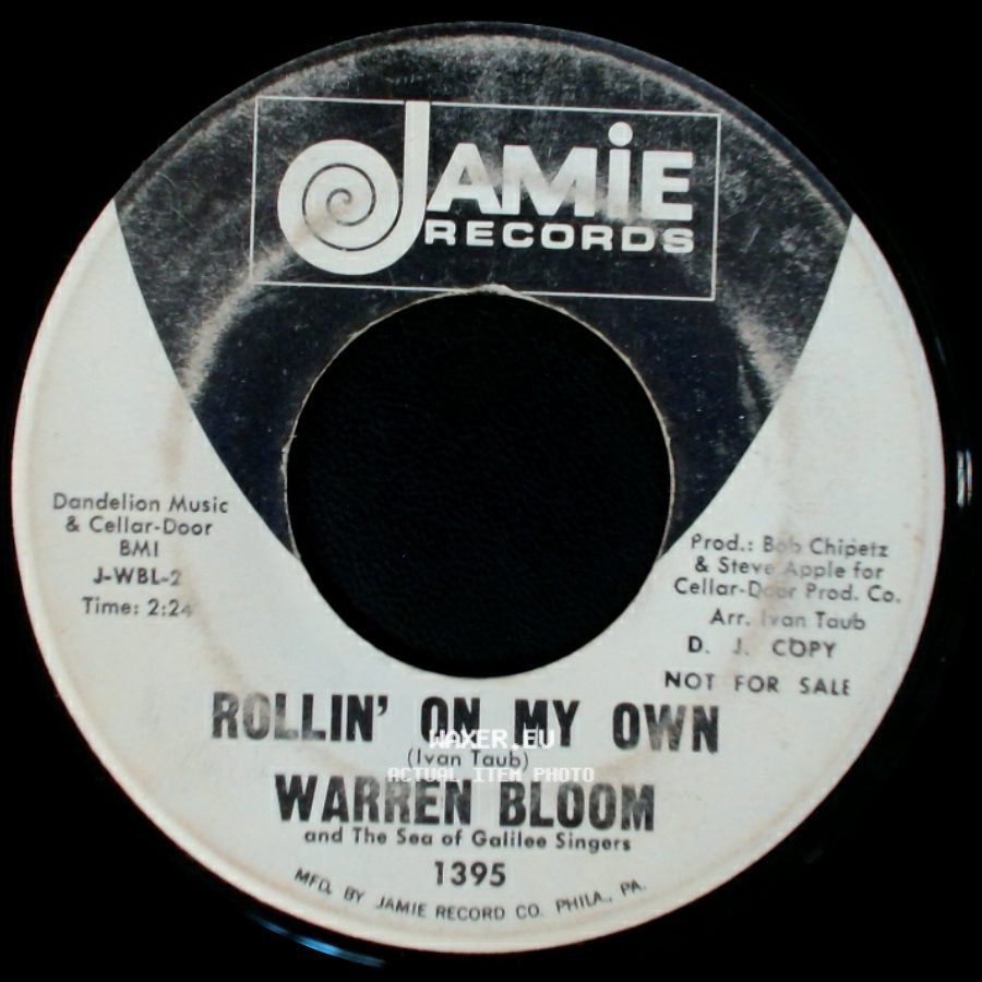 Warren Bloom And The Sea Of Galilee Singers - Rollin' On My Own / Natural Sinner side A