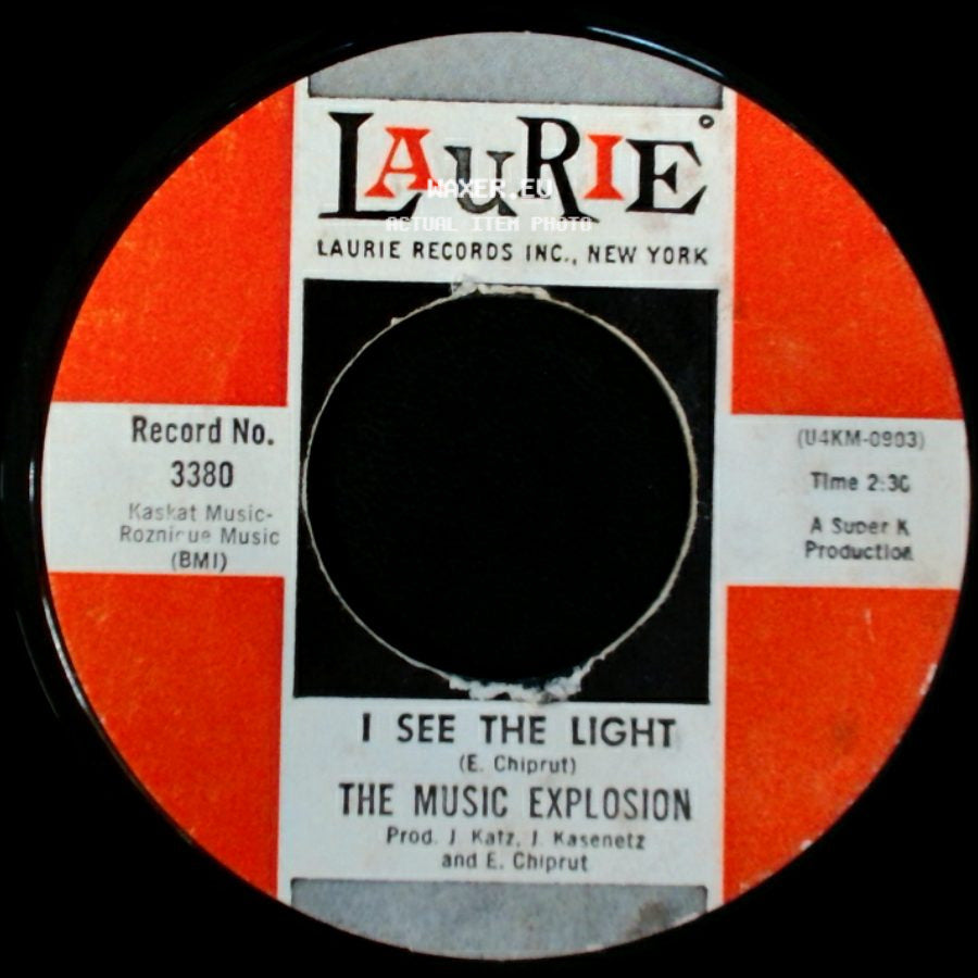 The Music Explosion - Little Bit O'soul / I See The Light side B