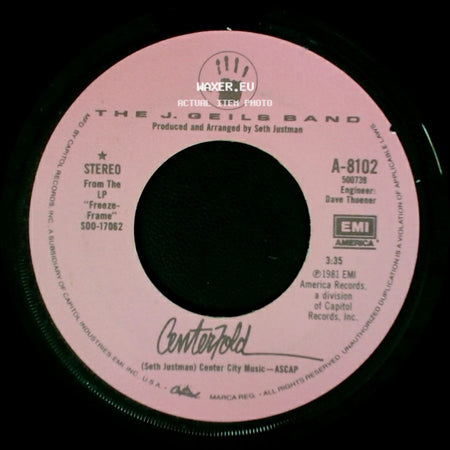 The J. Geils Band - Centerfold / Rage In The Cage side A