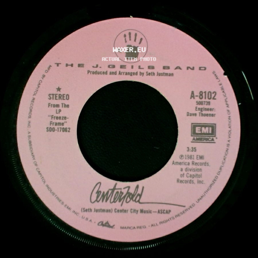 The J. Geils Band - Centerfold / Rage In The Cage side A