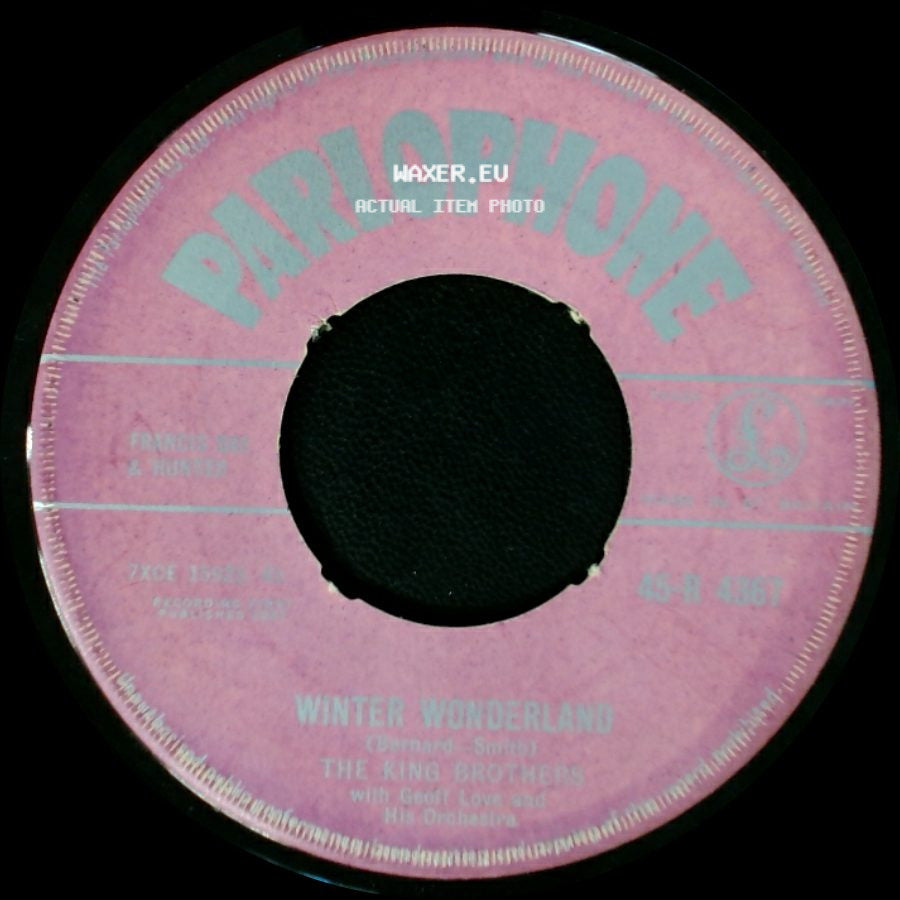 The King Brothers - Wake Up Little Susie / Winter Wonderland side B