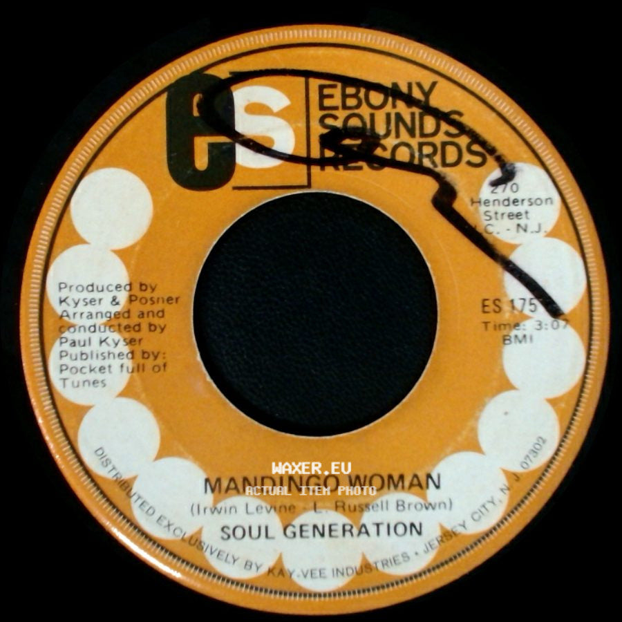 Soul Generation - Body And Soul (That's The Way It's Got To Be) / Mandingo Woman side B