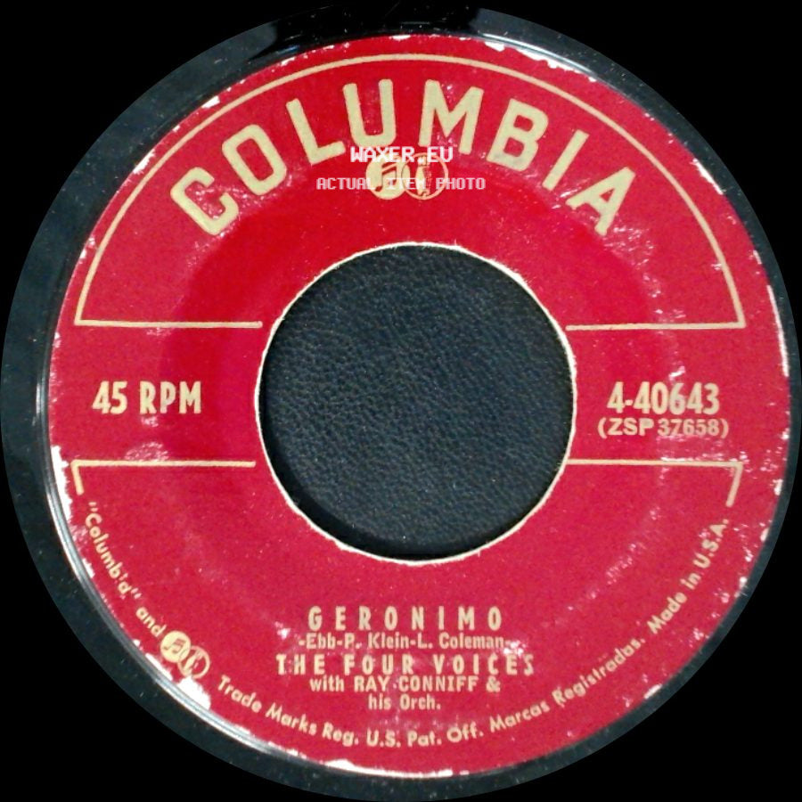 The Four Voices With Ray Conniff & His Orch. - Lovely One / Geronimo side B