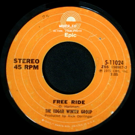 The Edgar Winter Group - Free Ride / When It Comes side A