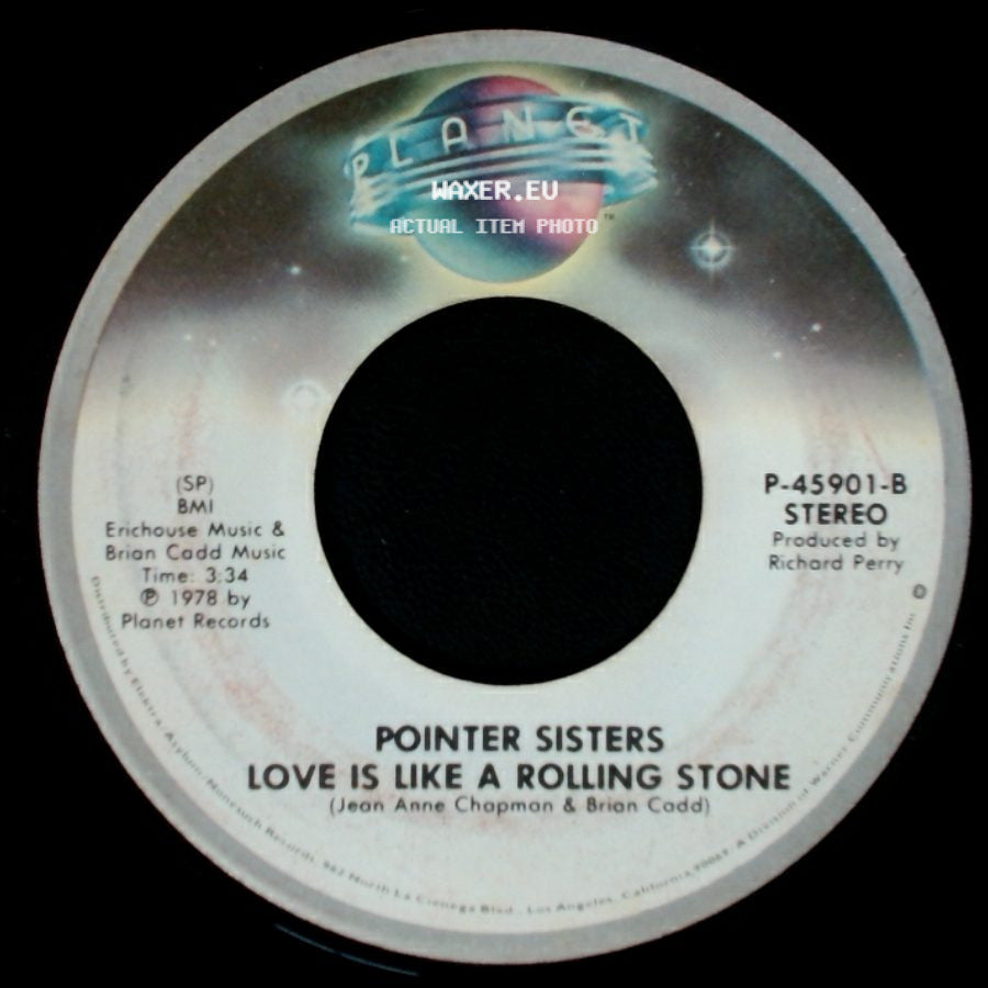 Pointer Sisters - Love Is Like A Rolling Stone / Fire side A