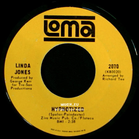 Linda Jones - I Can't Stop Lovin' My Baby / Hypnotized side B