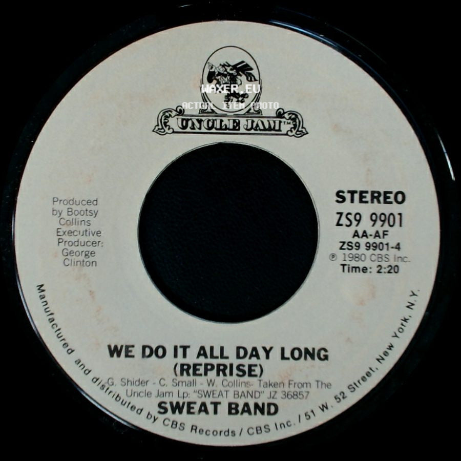 Sweat Band - Freak To Freak / We Do It All Day Long (Reprise) side B