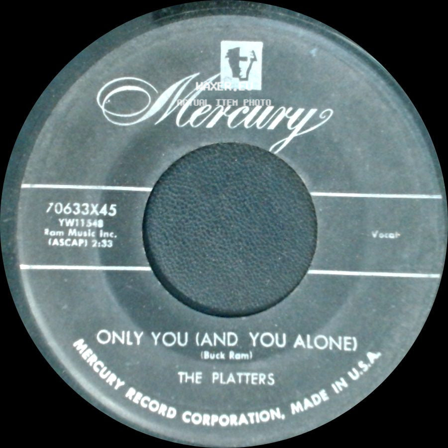 The Platters - Bark, Battle And Ball / Only You (And You Alone) side B