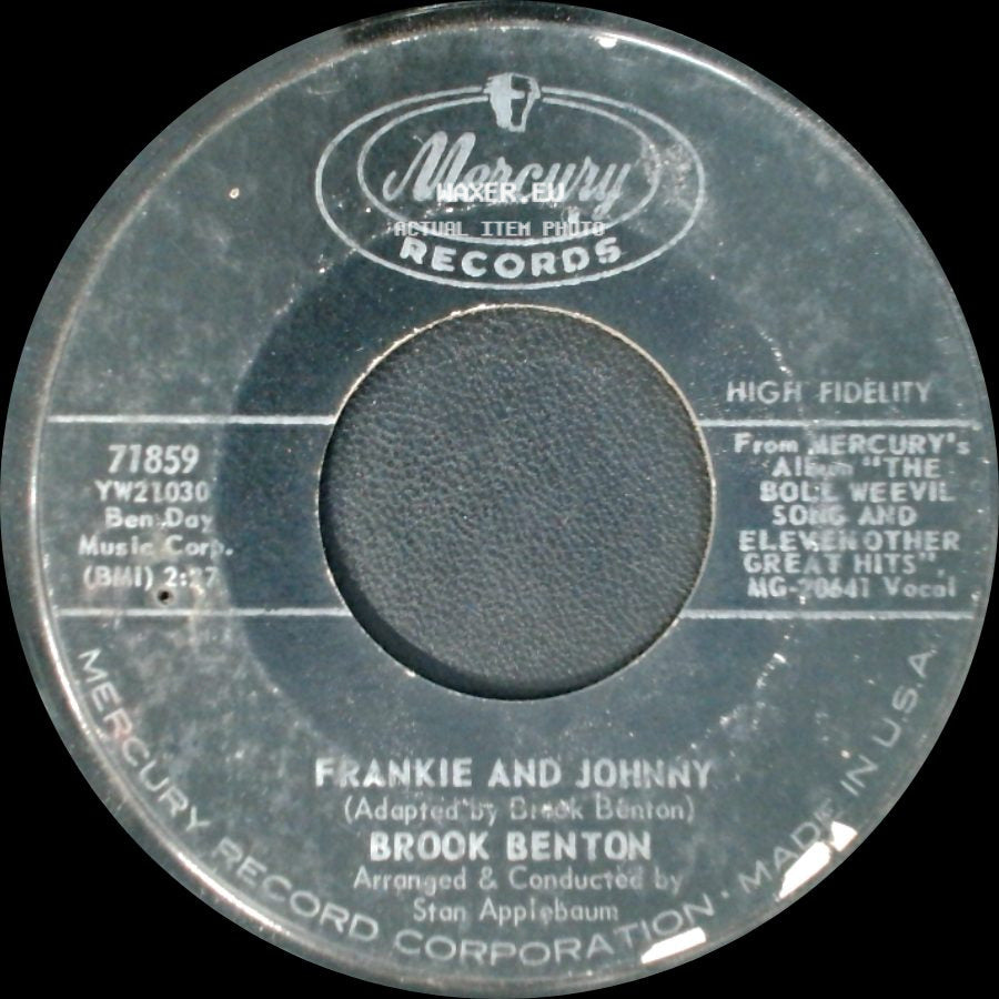 Brook Benton - It's Just A House Without You / Frankie And Johnny side B