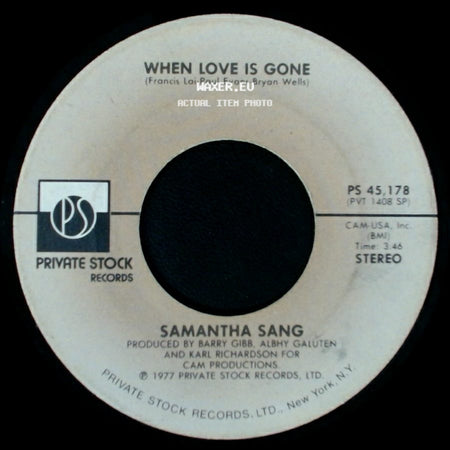 Samantha Sang - When Love Is Gone / Emotion side A