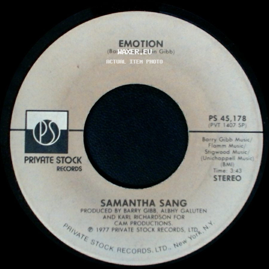 Samantha Sang - When Love Is Gone / Emotion side B