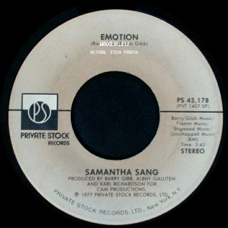 Samantha Sang - When Love Is Gone / Emotion side B